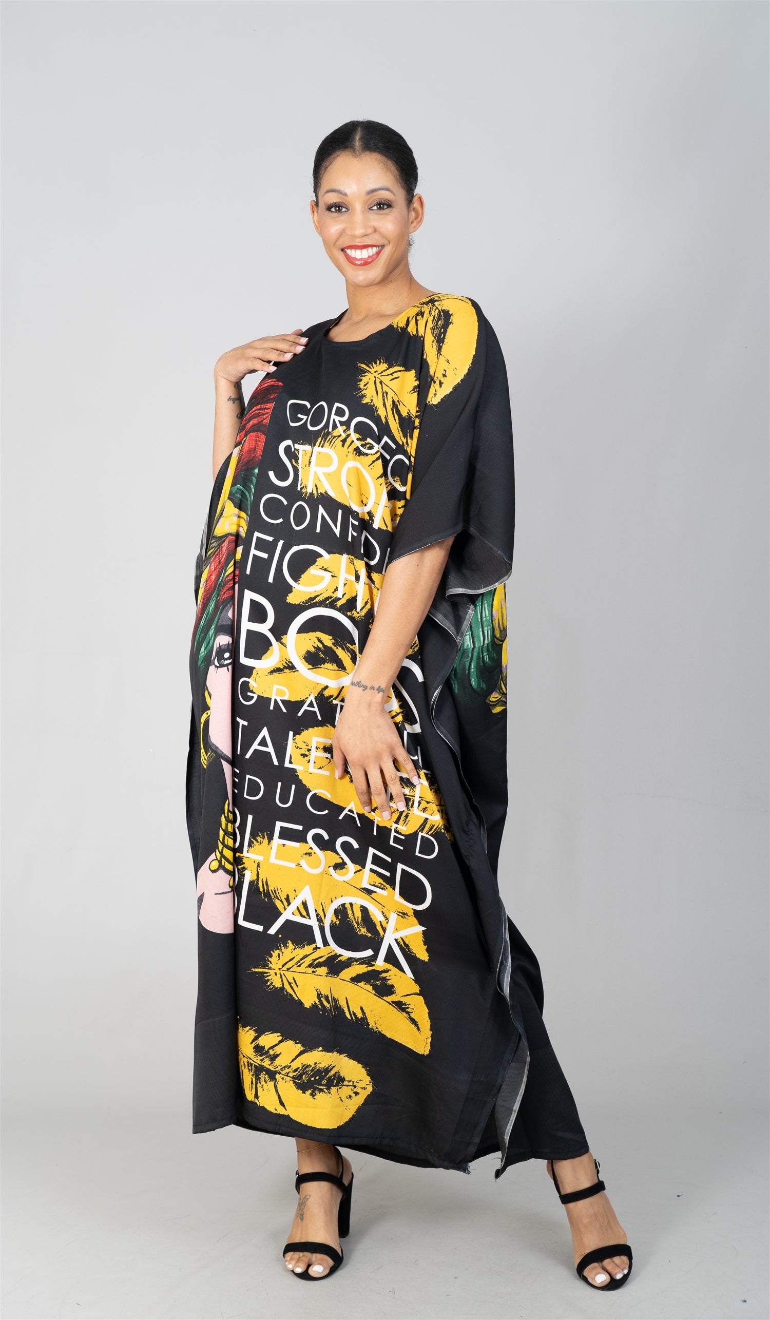 NF PNA1378A Print Kaftan