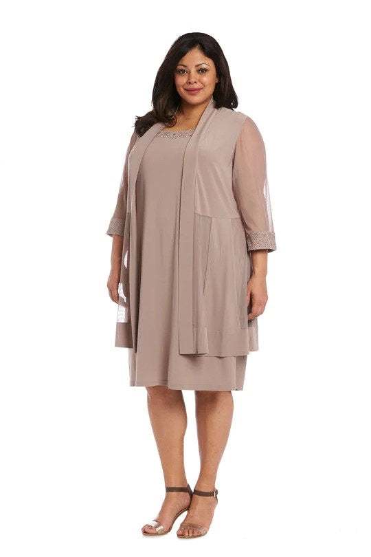 R&M Richards 8271W PlusSize2pc Jacket Dress