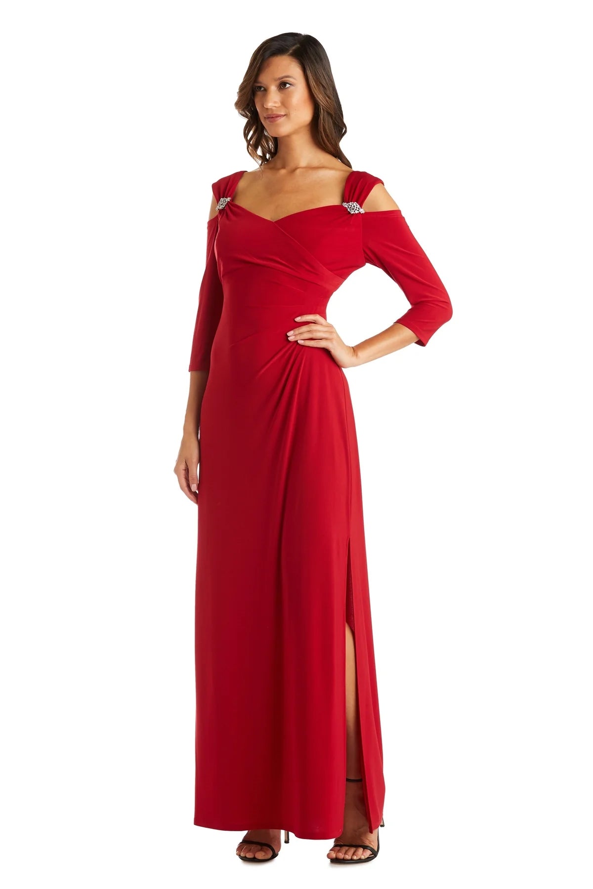 R&M Richards 8950 Cold Shoulder Dress