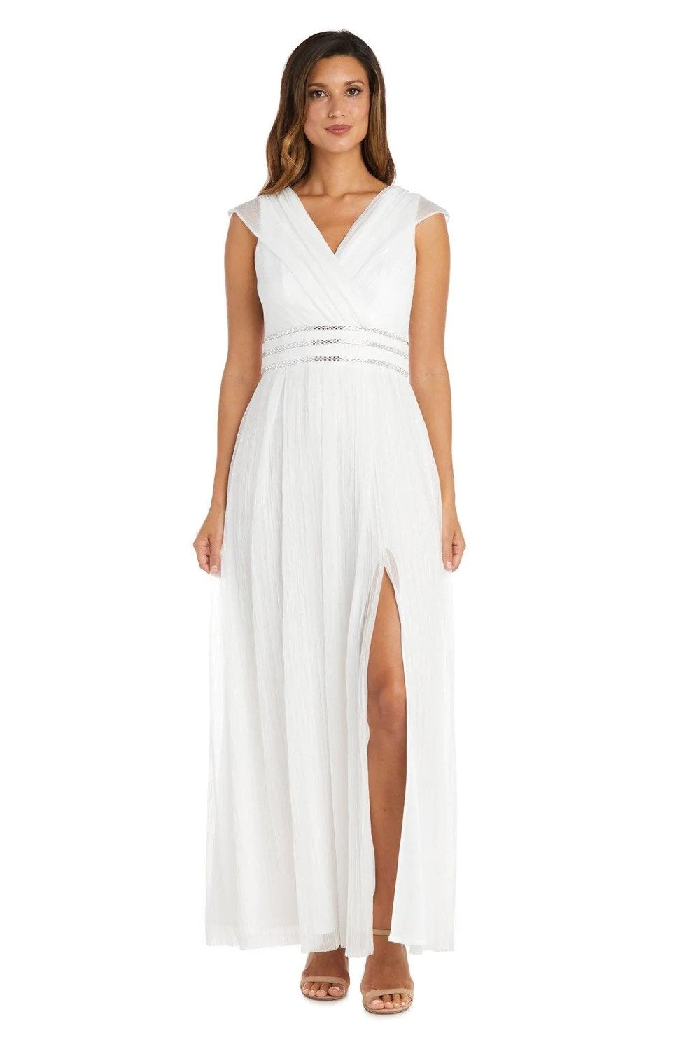 RM Richards 9466 Embellished Waist Maxi Dress