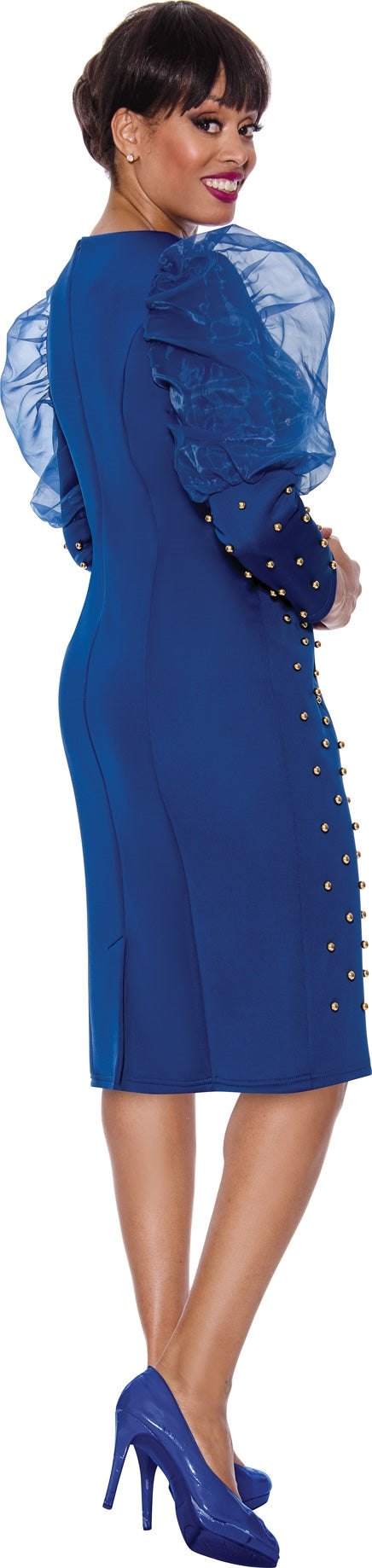 Stellar Looks 1791 Embellished Scuba Dress