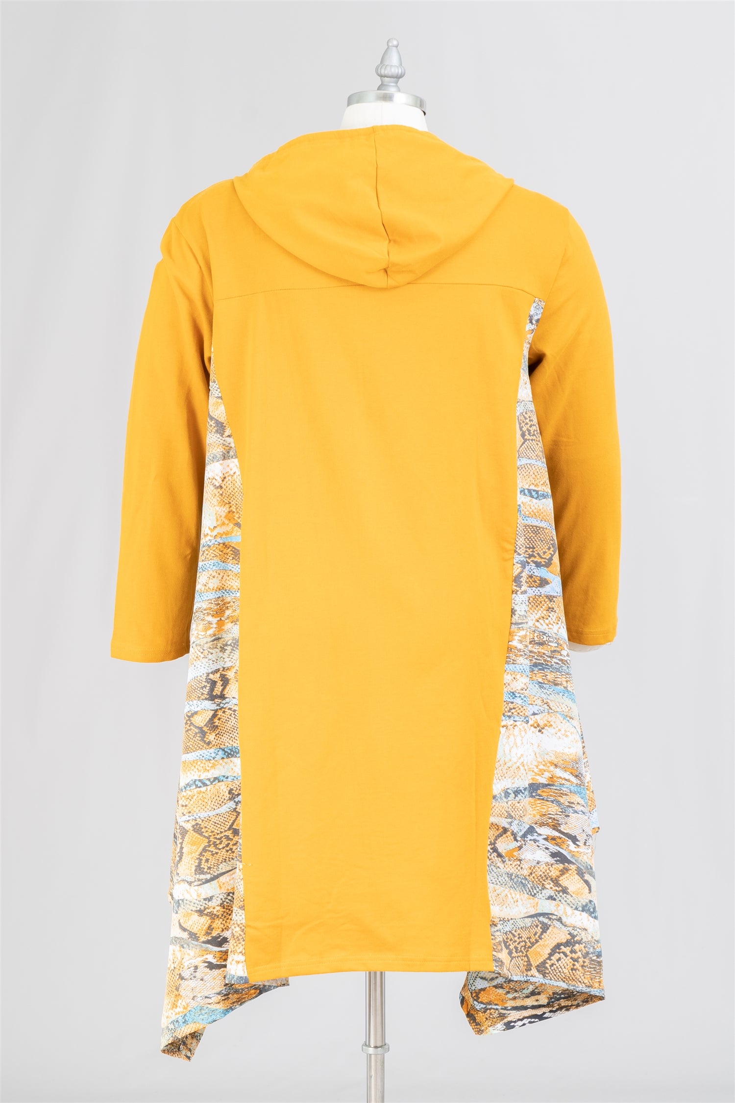 Step in Style AA21231 Hooded High-low Zip-front Tunic