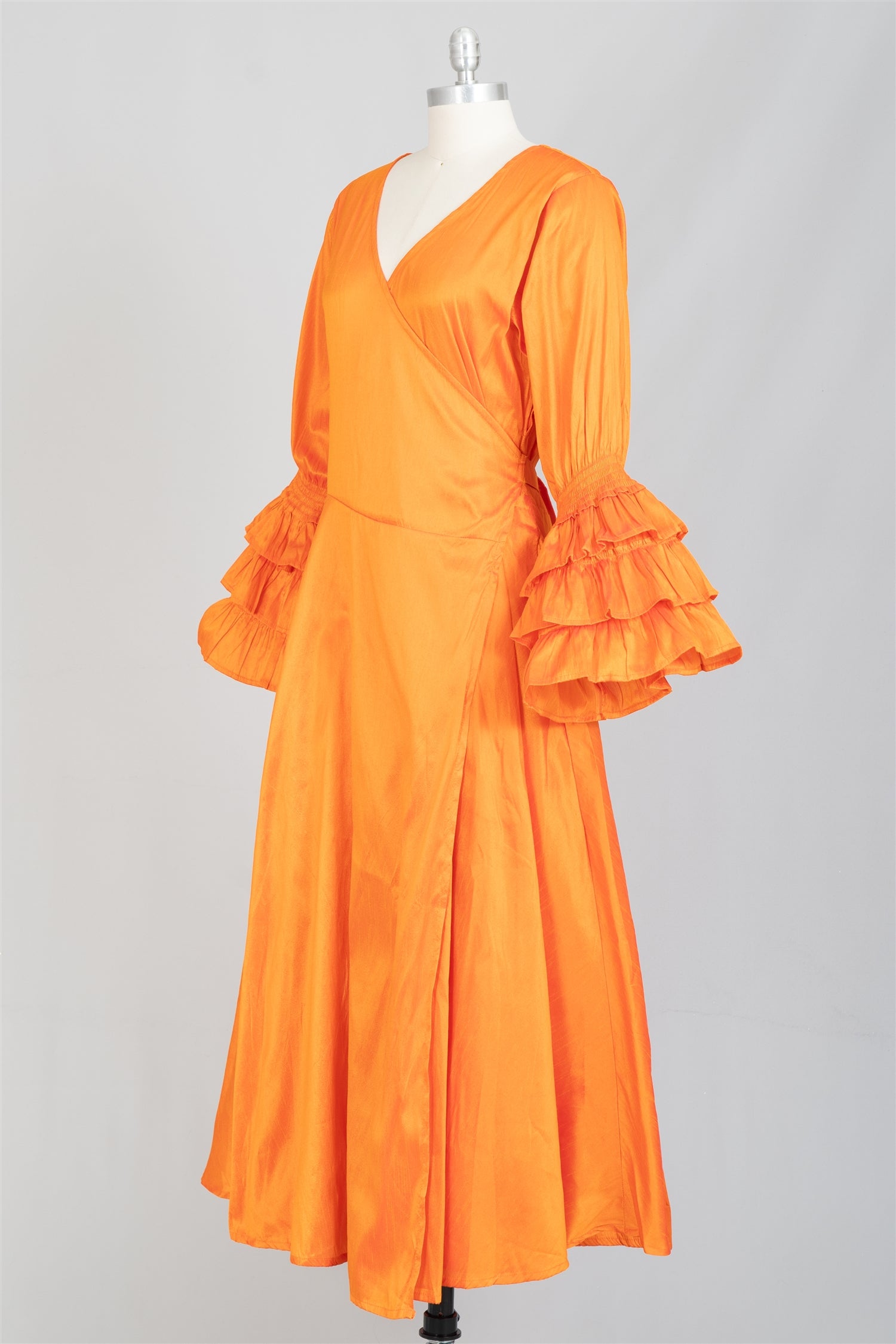 Step in Style AA21240DUP Dupioni Wrap Dress