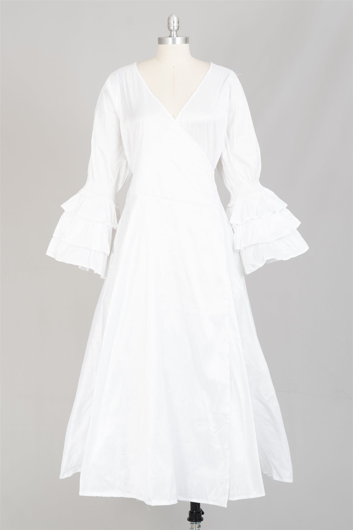 Step in Style AA21240DUP Dupioni Wrap Dress