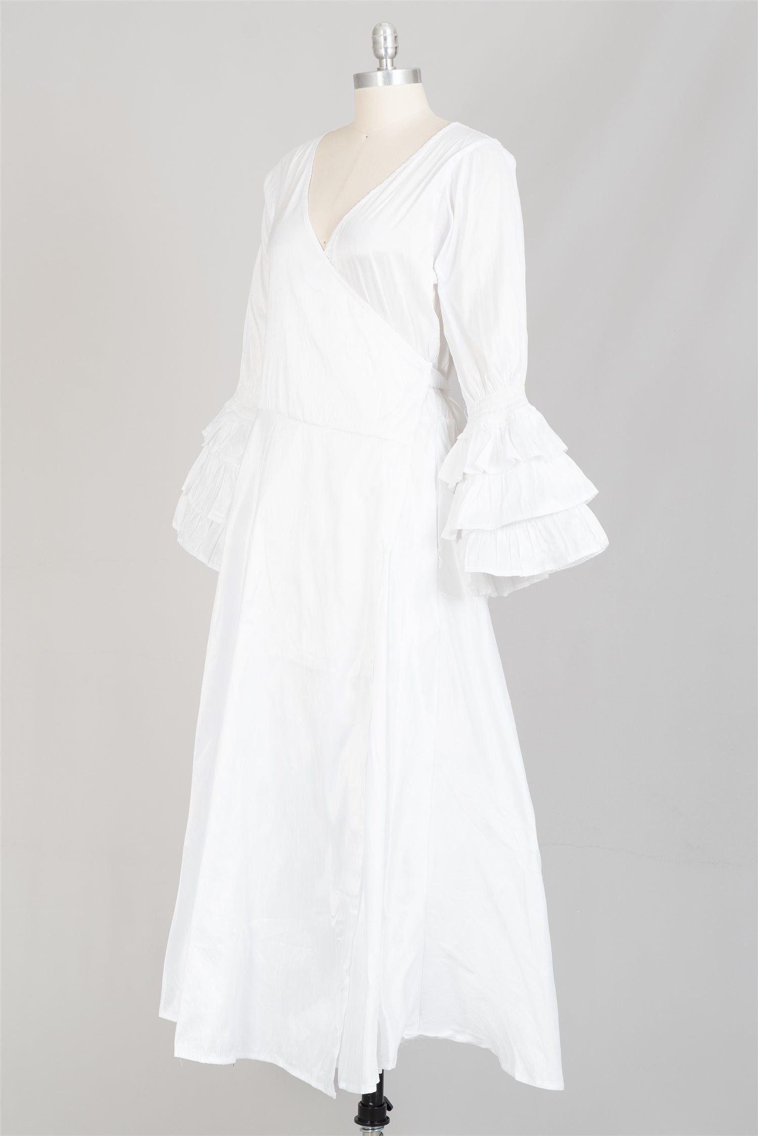 Step in Style AA21240DUP Dupioni Wrap Dress