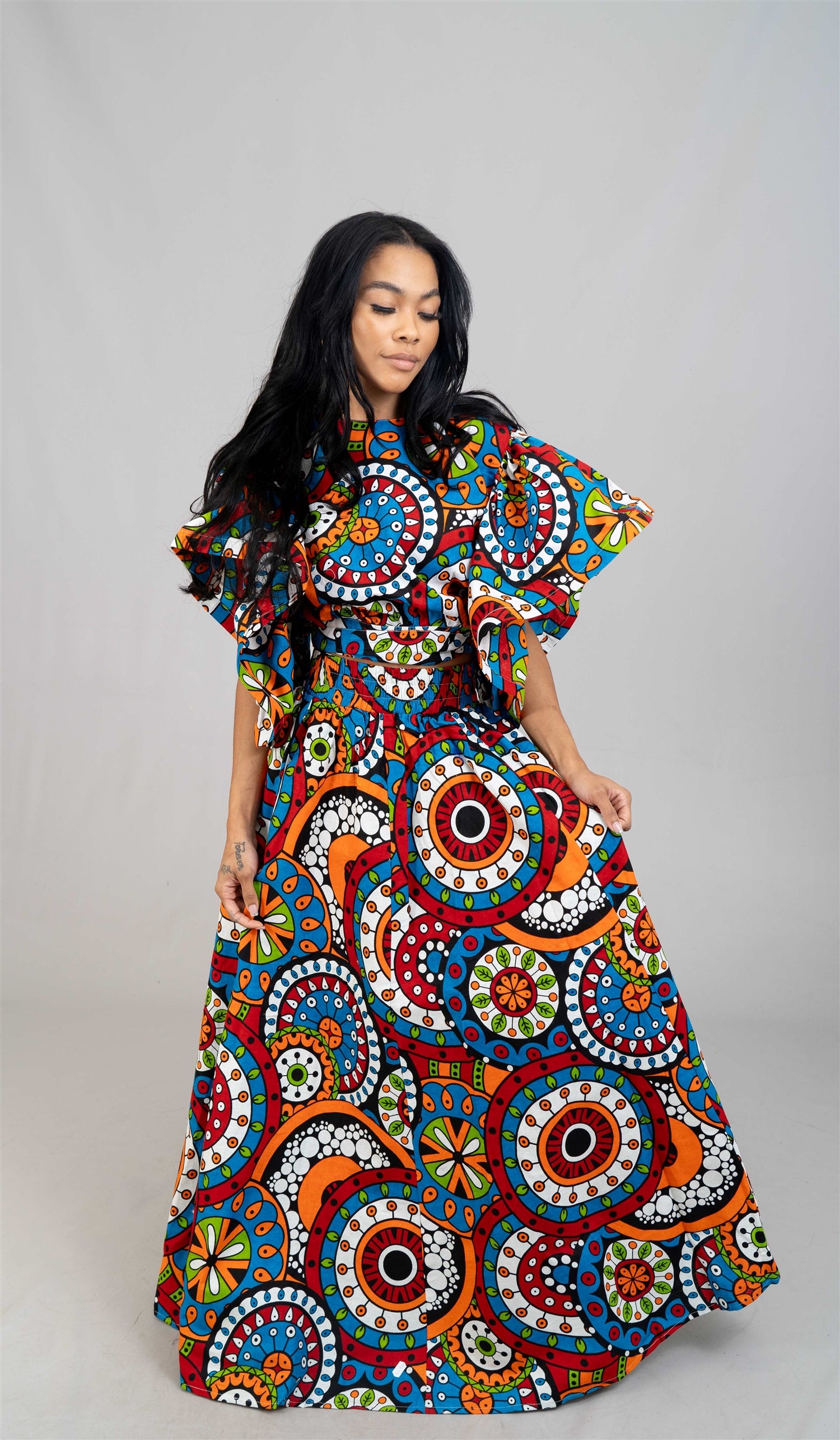 Step In Style AA2360618303 Print Skirt Set