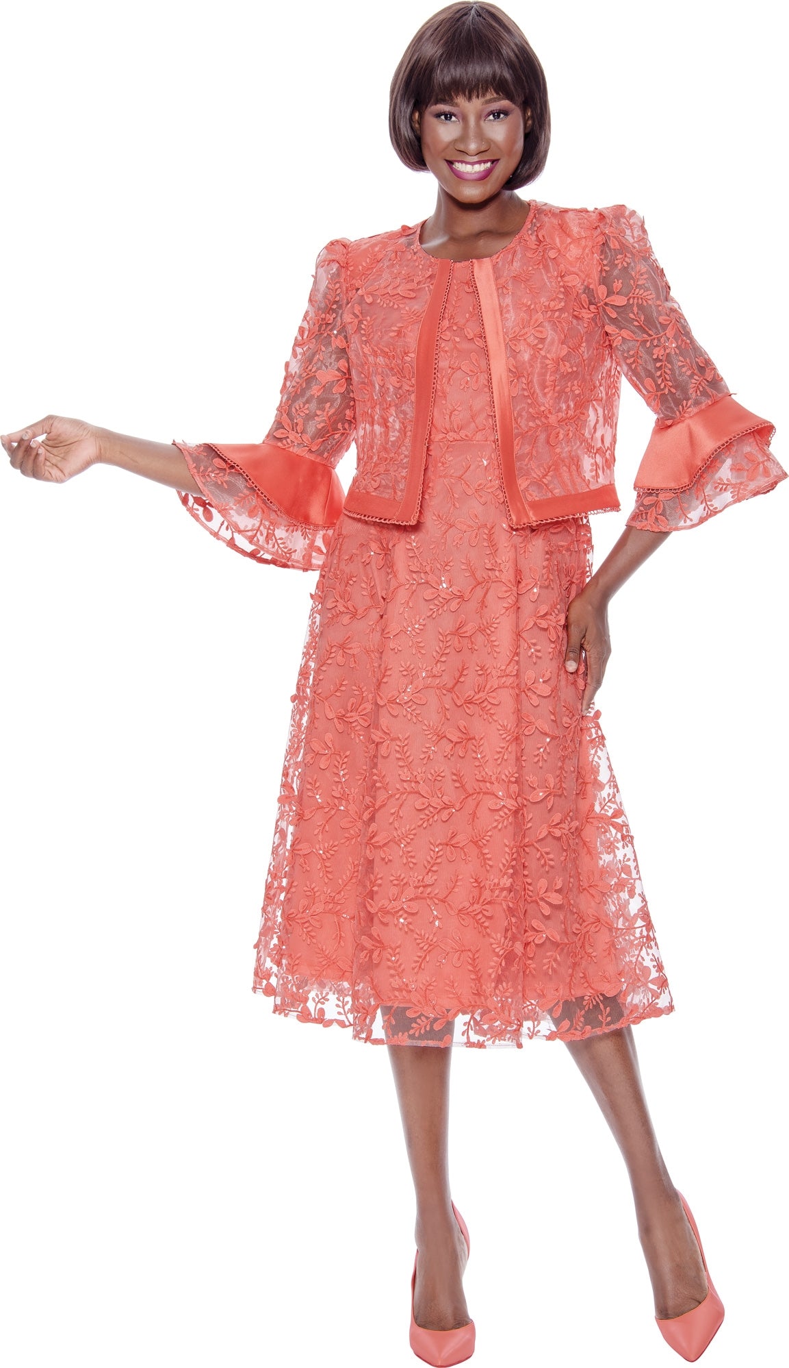 Terramina 7127 Lace Jacket Dress