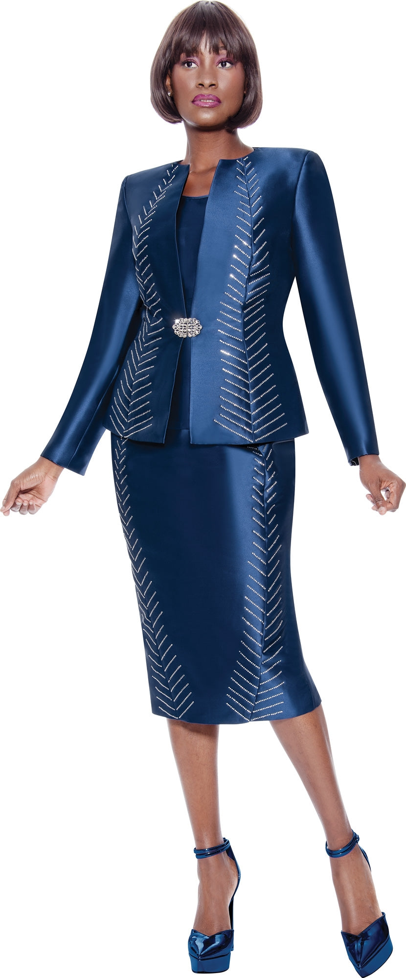 Terramina 7140 3pc Scuba Skirt Suit