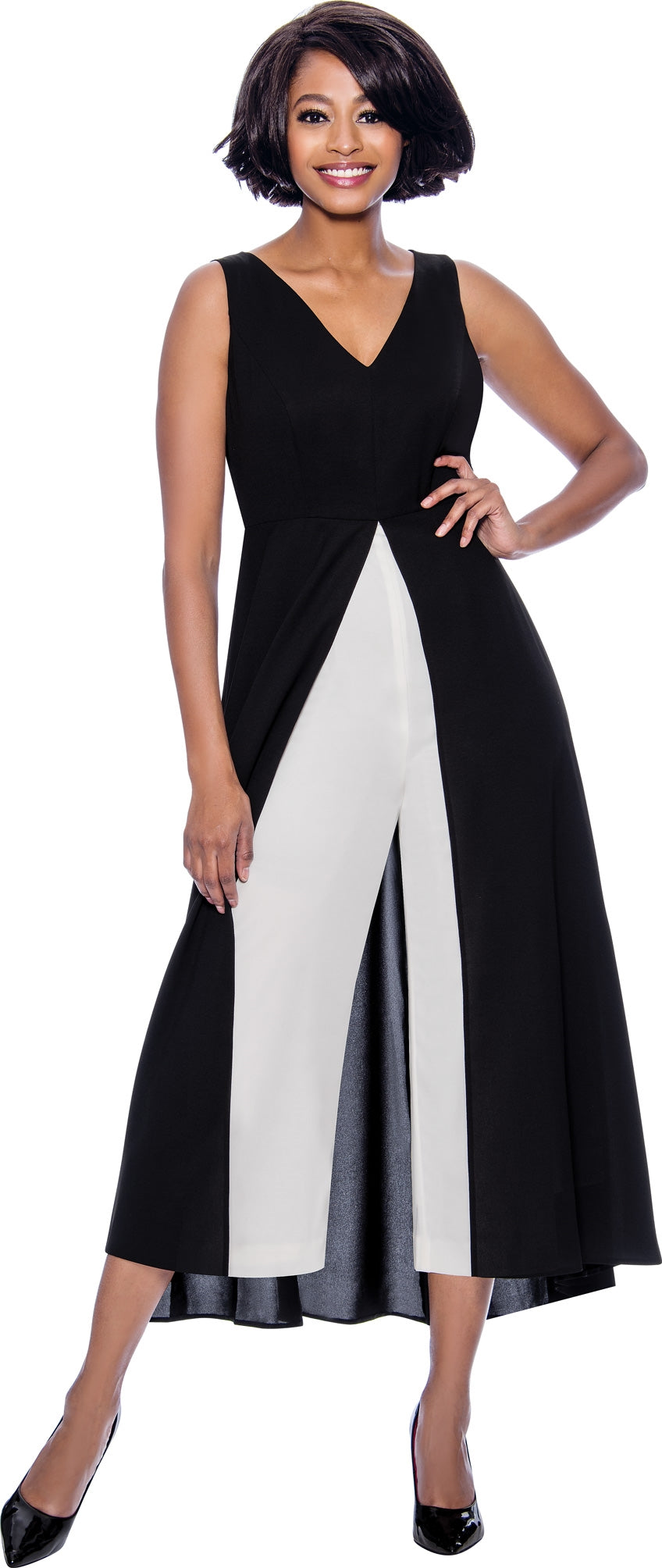 Terramina 7818 Two-tone Jumpsuit