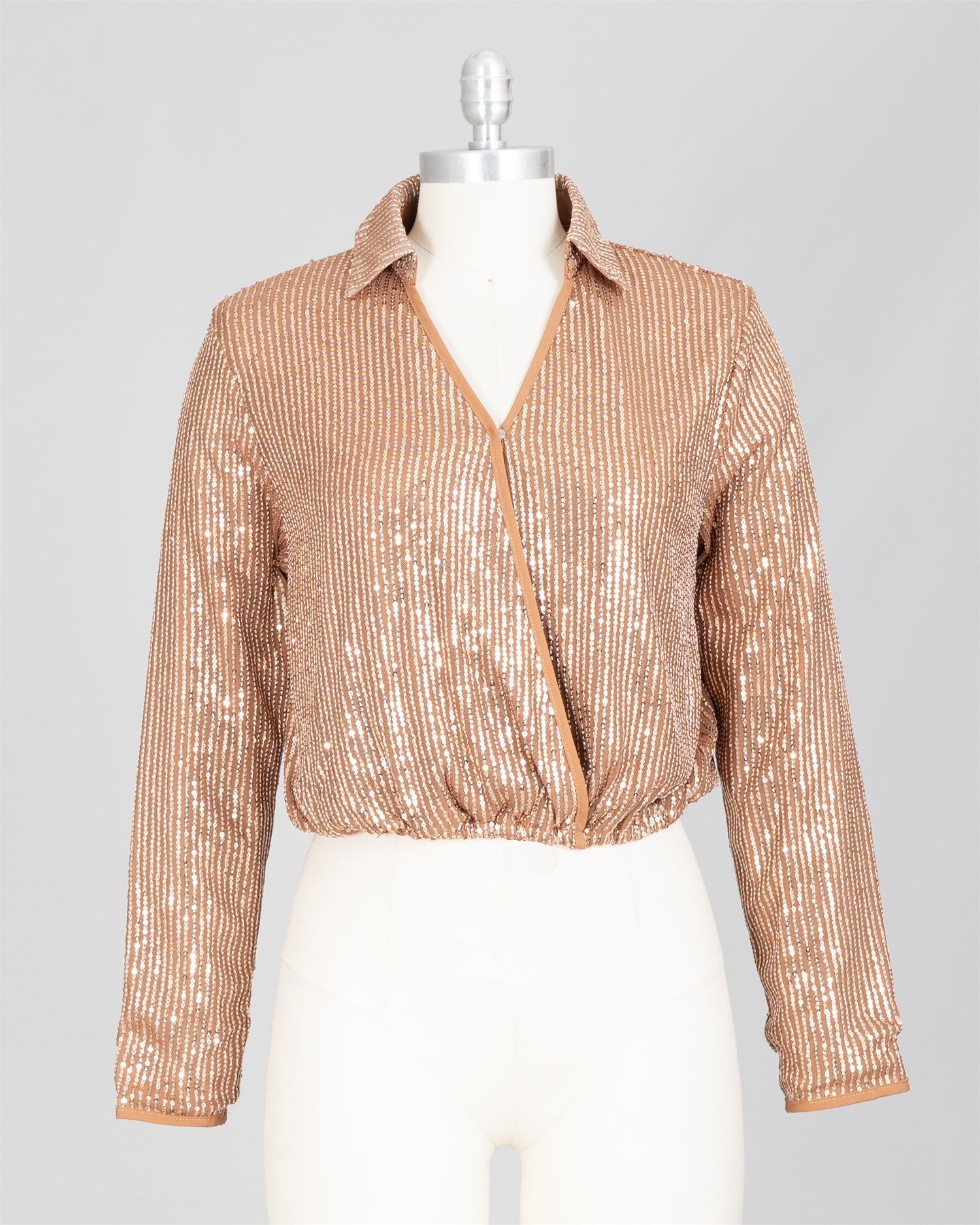 WoWo AY23501 Sequin Top