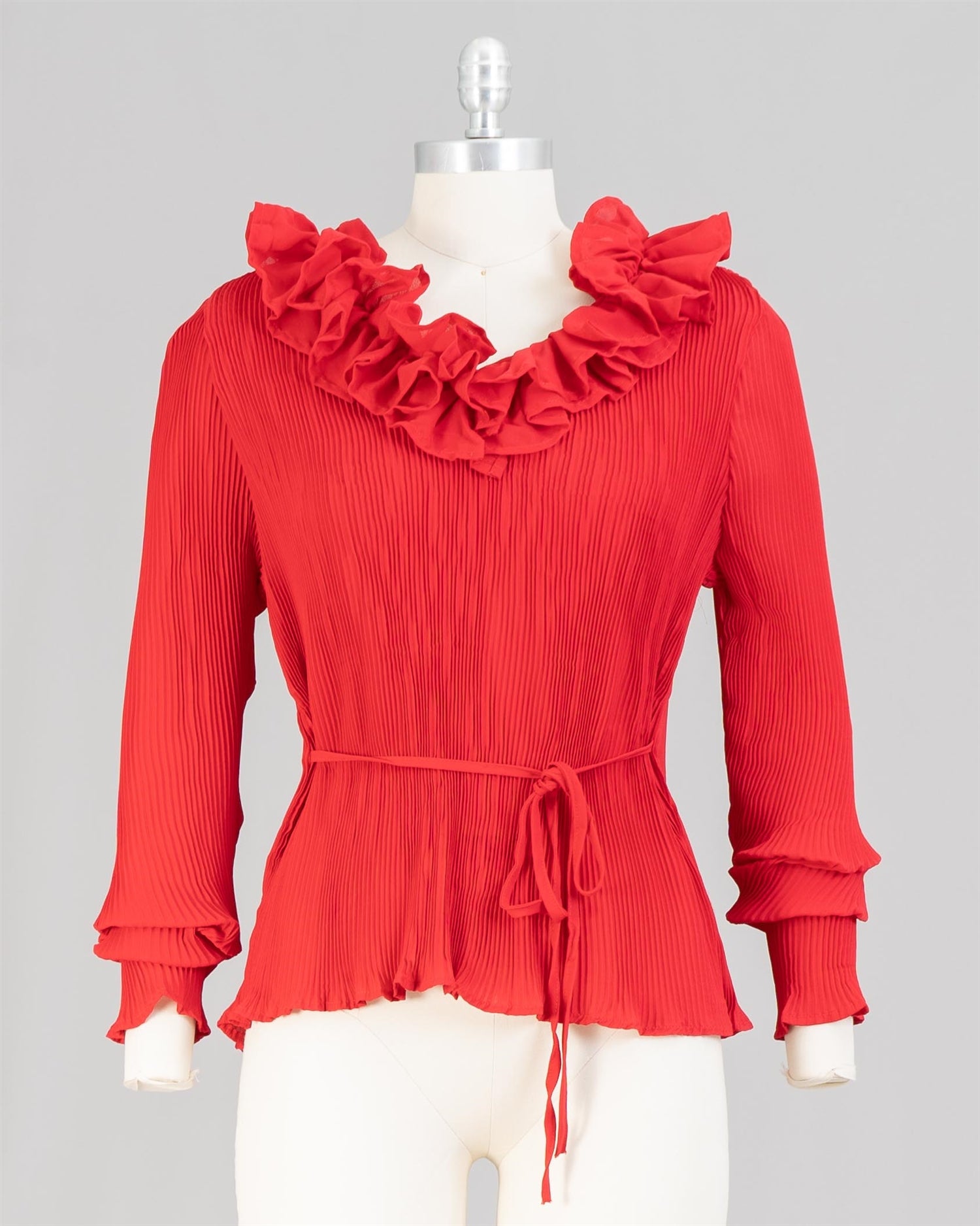 WoWo TB2804X Pleat Belted Top