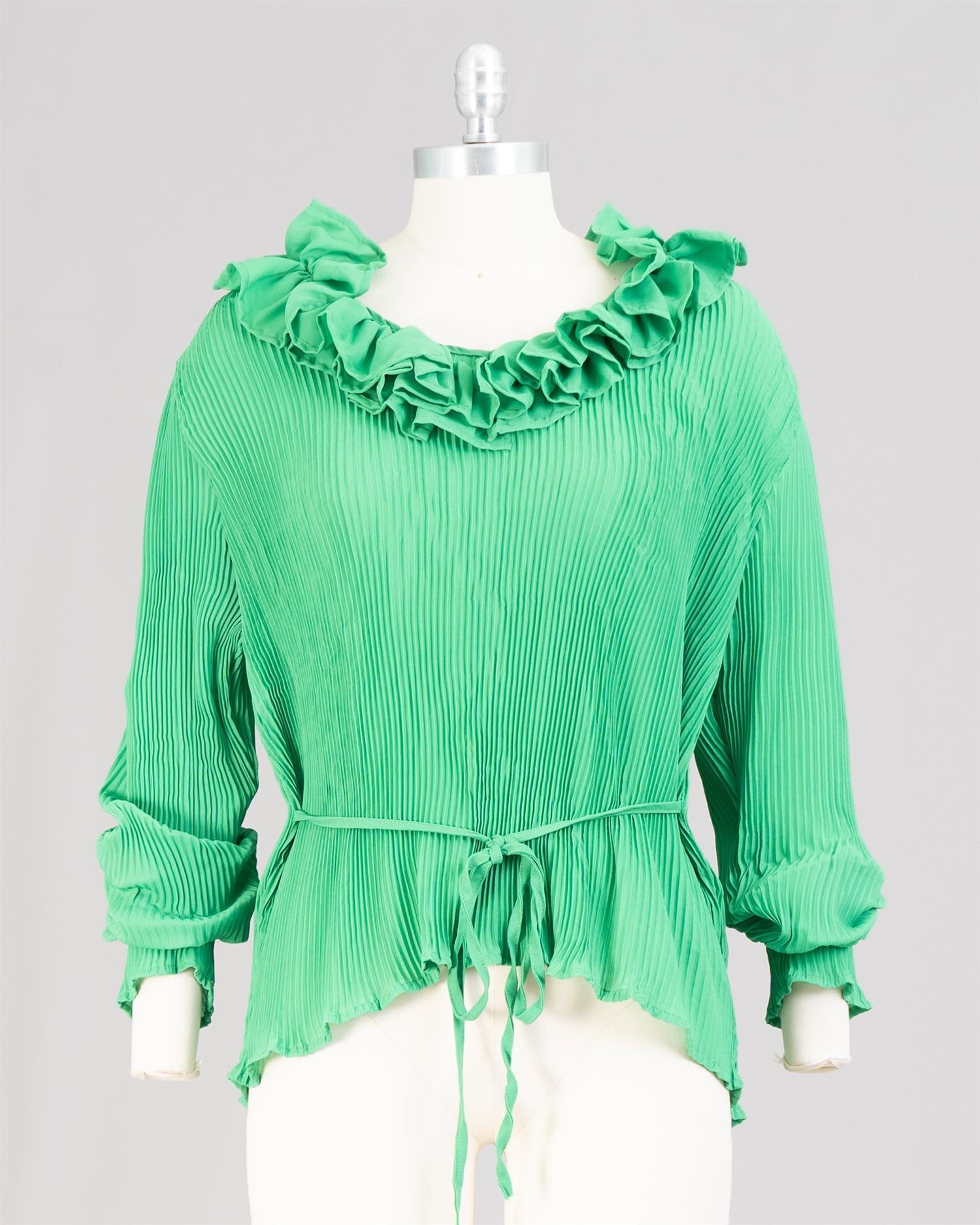 WoWo TB2804X Pleat Belted Top