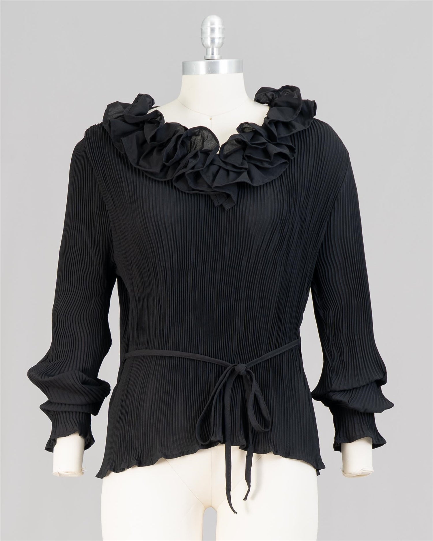 WoWo TB2804X Pleat Belted Top