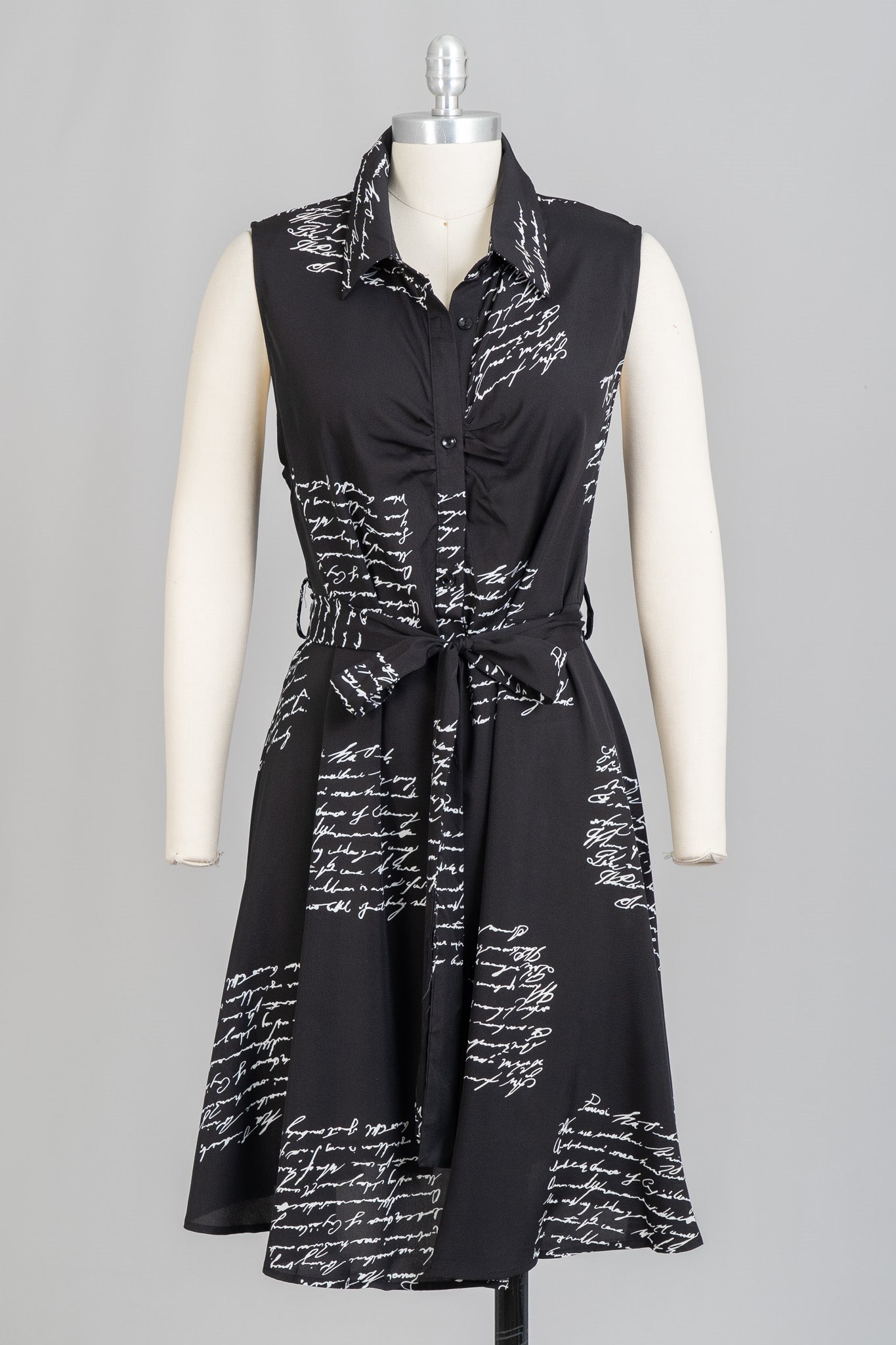 WoWo TL06093X Sleeveless Print PlusSize Dress
