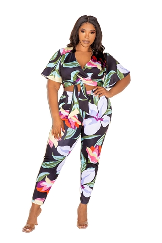 Buxom Curvy Print 2pc Set BSET92406X